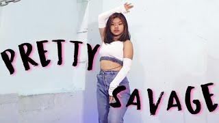  PRETTY SAVAGE BLACKPINK Dance Cover (CHORUS) | Moonkovers #shorts #blackpink #kpop