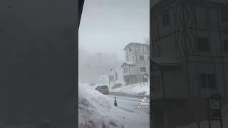 Heavy snowfall in Yamagata