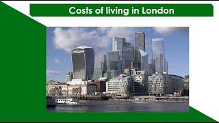 Costs of living in London - my budget