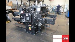 original heidelberg sb cylinder die cutting machine for sale in UK   Gab Supplies Ltd   1962