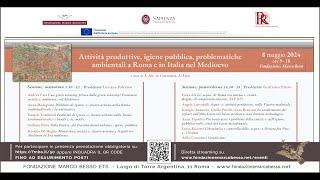 Attività produttive, igiene pubblica, problematiche ambientali a Roma e in Italia nel Medioevo