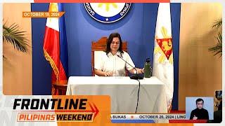 Senate Pres. Chiz Escudero, dismayado sa pambabatikos ni Vice Pres. Sara Duterte | Frontline Weekend