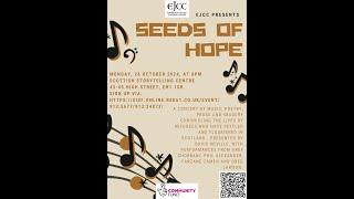 Seeds of Hope concert at Scottish Storytelling Centre 28 October 24