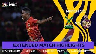 Extended Highlights | Guyana Amazon Warriors vs Trinbago Knight Riders | CPL 2024