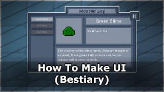 How To Make UI (Bestiary) - Unity
