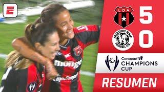 ALAJUELENSE GOLEÓ por 5-0 a las FRAZSIERS con doblete de Angela Mesén | Concacaf W Champions Cup