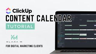 ClickUp Content Calendar Tutorial | KLARA M