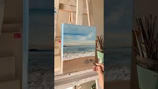 OCEAN painting , oil on linen, seascape painting, painting sea with oil.