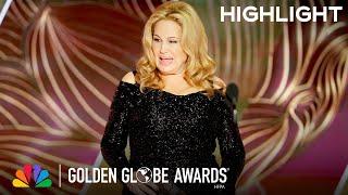 Jennifer Coolidge Worried About Mispronouncing Names at the 2023 Golden Globe Awards | NBC