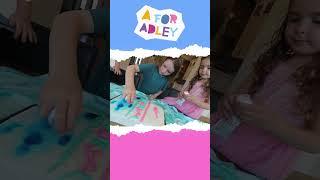 ADLEY PAiNTS A CAKE!! adley, niko & navey design the gender reveal surprise cake for the new baby 