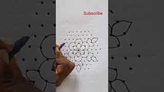 11*6 dots kolam/ flowers  rangoli  / chukkala muggulu/ pulli kolam/ shorts/ rangoli by Sai.