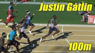 Justin Gatlin 100m Semifinal USATF Championships Sacramento California