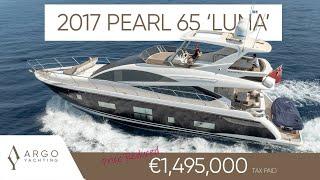 2017 Pearl 65 'Luna' Lying San Remo, Italy **PRICE REDUCED** with Argo Yachting