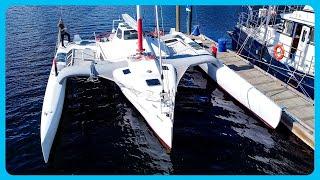 Should We BUY THIS BOAT? Trimaran "Amilee" [Full Tour] Learning the Lines