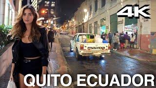 Quito. Ecuador. 4k Walk  Night Tour