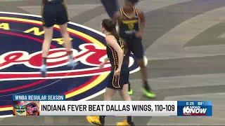 Indiana Fever defeat Dallas Wings 110-109 in home finale