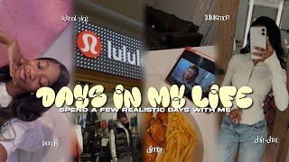 DAYS IN MY LIFE *realistic*  chit-chat, lululemon, school vlog, laundry, dinner…etc.