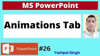 Animations Tab | Animation | Advanced Animation | Timing Group | MS PowerPoint  |