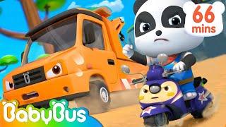 Construction Vehicles  Song -Tow Truck, Crane Truck | Police Car, Fireman | Nursery Rhymes | BabyBus