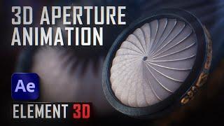 3D Aperture Animation in After Effects using Element 3D Plugin | Hindi Tutorial