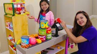 Emma Pretend Play Shopping with Giant Grocery Store Super Market Toy