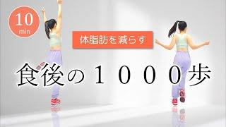 【食後の運動】1000歩歩いて血糖値を下げる／﻿体脂肪の蓄積を防ぐ室内運動 #352