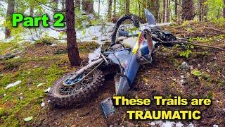 “Almost didn’t make it out!” [Hard Enduro ride in Pacific Northwest rainforest]