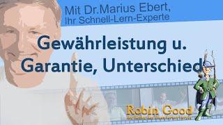 Gewährleistung u. Garantie, Unterschied