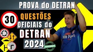 Simulado do DETRAN 2024. Questões da Prova teórica do DETRAN 2024. Exame legislação de trânsito 2024