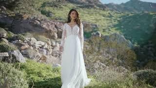 66308 Lillian West Chiffon Wedding dress