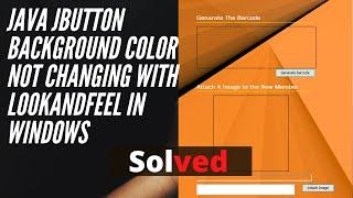JButton background color not changing with LookAndFeel in Windows