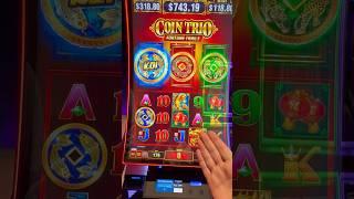 Im at triple coin but ill take one coin PLEASE! #money #gambling #casino #slots