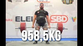 Etienne El Chaer LBN *Deadlift WR* | 2nd Place 958,5kg Total | 120kg Class  | IPF Worlds 2024