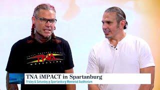 Pro wrestlers Jeff & Matt Hardy in town with TNA Wrestling