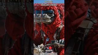 Desert Godzilla Adventure: Red Knitted Motorcycle Helmet #shorts #movie #shortsvideo