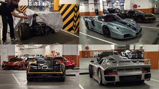 FINDING A REAL F1 CAR AND $1 BILLION WORTH OF CARS HIDING UNDER A HOTEL PARKING LOT !!!