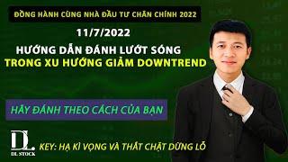 HƯỚNG DẪN LƯỚT SÓNG  CỔ PHIẾU TRONG XU HƯỚNG GIẢM DOWNTREND. HẠ THẤP KỲ VỌNG VÀ THẮT CHẶT DỪNG LỖ