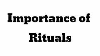 Importance of RITUAL in Breaking any Addiction