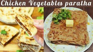 Healthy Breakfast Idea | Kids Lunchbox Recipe | Chicken Vegetables Paratha | RR Daily Cooking |