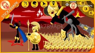 RISE OF STICK EMPIRE MEGA GOLDEN FINAL BOSS, XIPHOS MAX x9999 | Stick War Legacy Mod | Stick789Apk