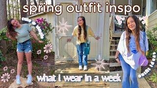 A WEEK OF OUTFITS // casual spring outfit Inspo + what I wear in a week!!