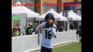 Seahawks Day 13 practice report