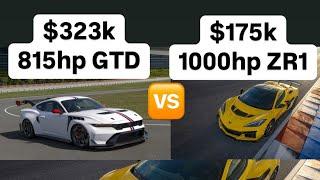 MELTDOWN! C8 ZR1 is $200k Cheaper than Mustang GTD!