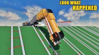 INSANE downhill crash! Thomas and Friends drove the biggest train straight off the rails!