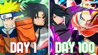 Duo Spends 100 Days as NARUTO & SASUKE in Shindo Life..- Roblox ft @Breazsy