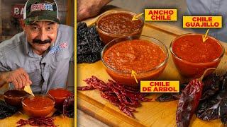 Three DELICIOUS SALSA ROJA Recipes (Chile de ÁRBOL, GUAJILLO & ANCHO) for Mexican Cooking