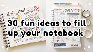 Empty notebook ideas