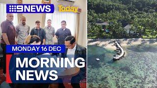 Bali Nine members back in Australia; Aussies suspected poisoning at Fiji resort | 9 News Australia