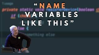 How long should a variable name be? - Robert C. Martin (Uncle Bob)