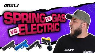 Gel Blaster Pistols 101: Spring vs Electric vs Gas Blow Back